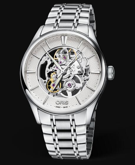 Review Oris Artelier Skeleton 40mm Replica Watch 01 734 7721 4051-07 8 21 88